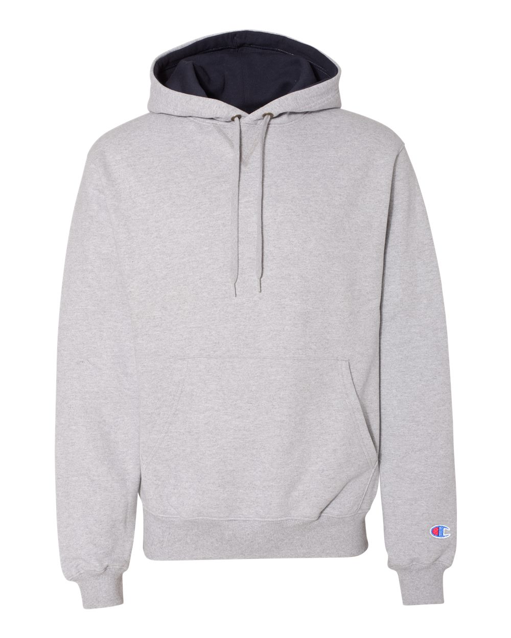 Men's Cotton Max Hooded Sweatshirt - Front - B21584583 - Light Steel