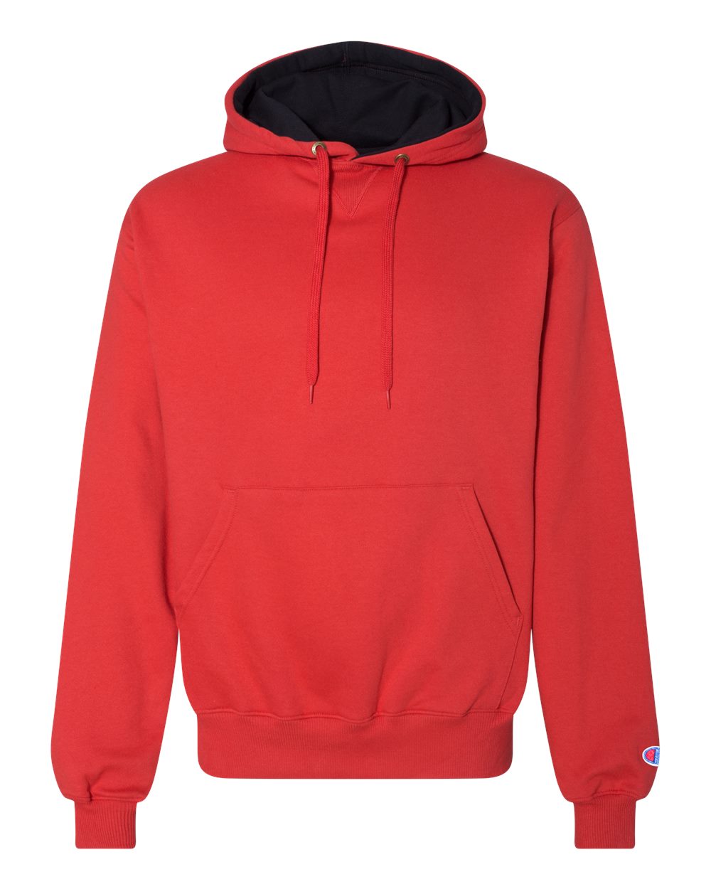 Men's Cotton Max Hooded Sweatshirt - Front - B21584703 - Scarlet