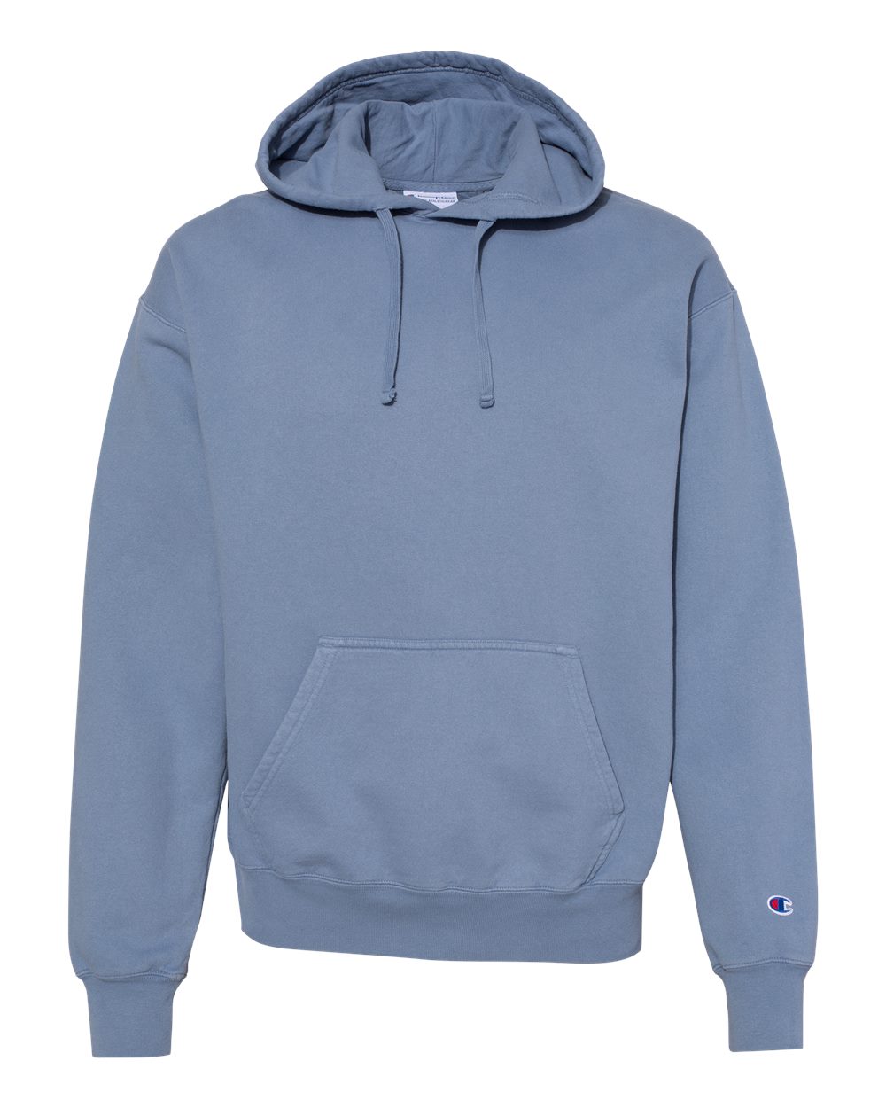 Unisex Garment-Dyed Hooded Sweatshirt - Front - B00584103 - Saltwater