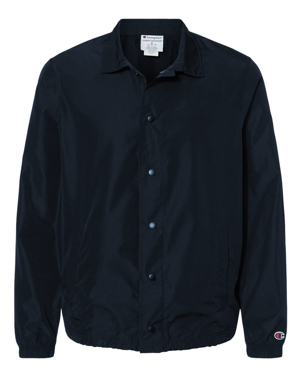 Men's Coach's Jacket - Front - B00284654 - Navy