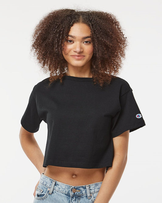 Women's Heritage Jersey Crop T-Shirt - styleImage