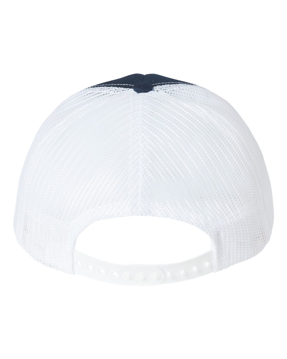 USA-Made Trucker Cap - Back - B99395250 - Navy/ White