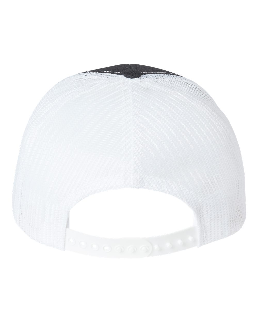 USA-Made Trucker Cap - Back - B99395270 - Black/ White