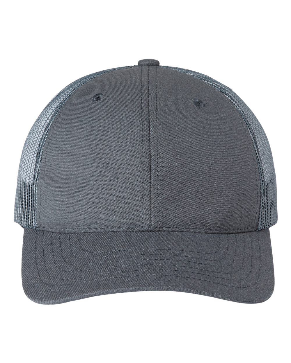 USA-Made Trucker Cap - Front - B99395590 - Charcoal