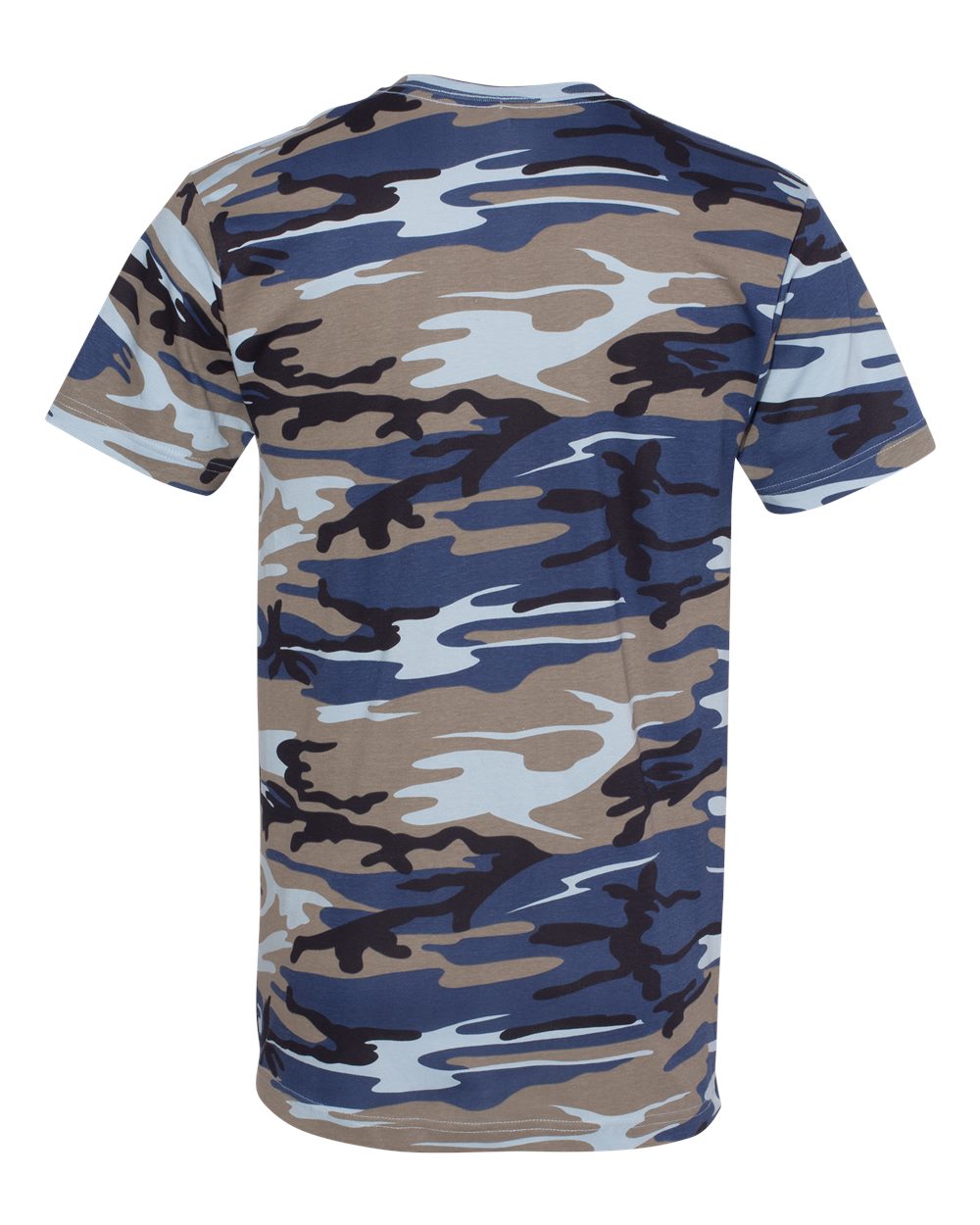 Men's Camo Tee - Back - B10238253 - Blue Woodland