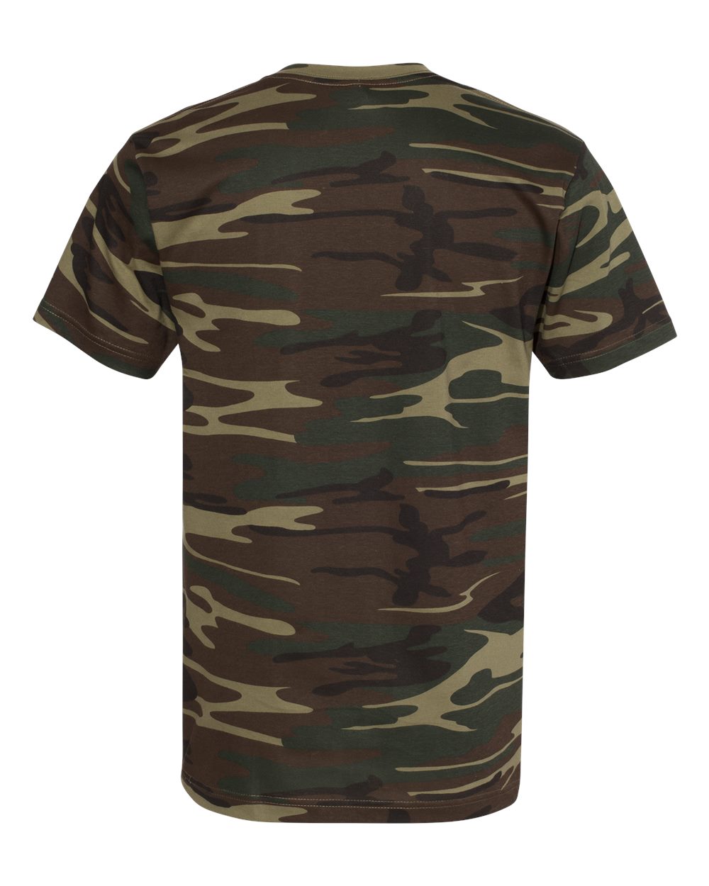 Men's Camo Tee - Back - B10238623 - Green Woodland
