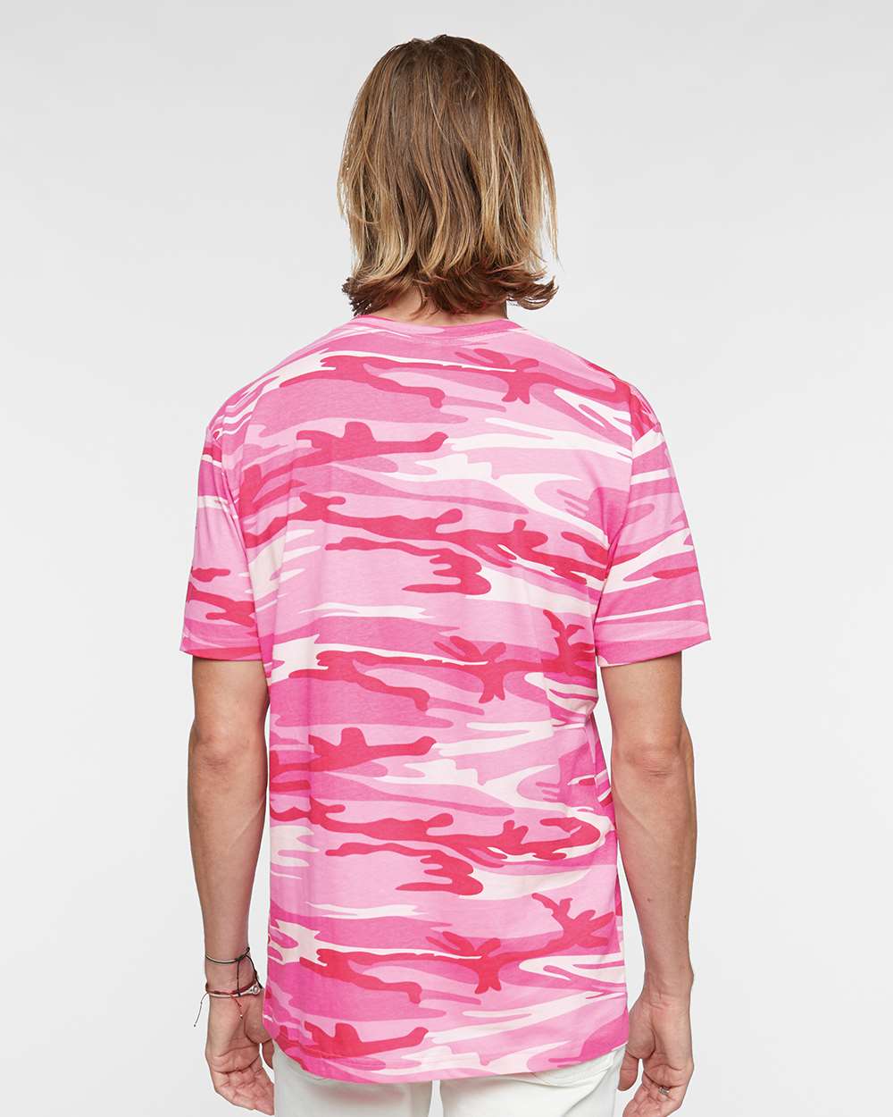 Men's Camo Tee - OnModelBack - B10238313 - Pink Woodland