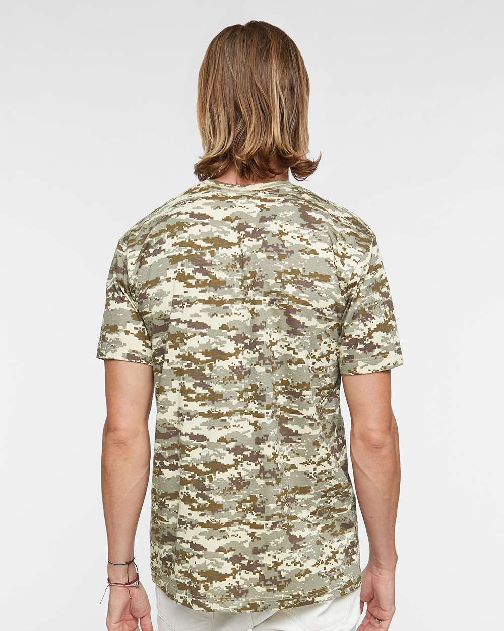 Men's Camo Tee - OnModelBack - B10238733 - Sand Digital