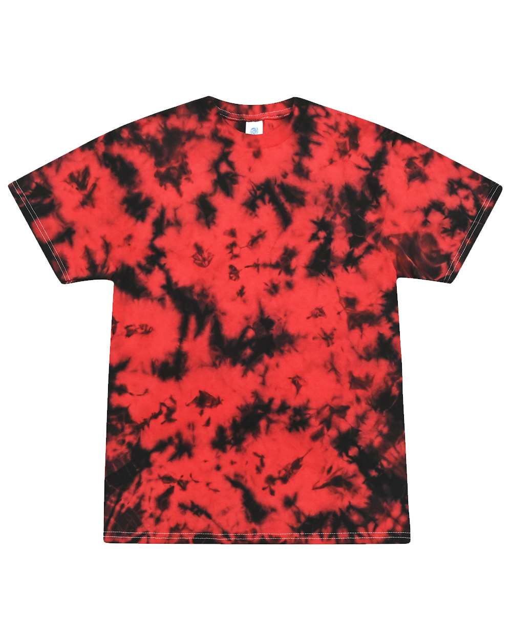 Unisex Crystal Wash T-Shirt - Front - B10302703 - Crystal Red/ Black