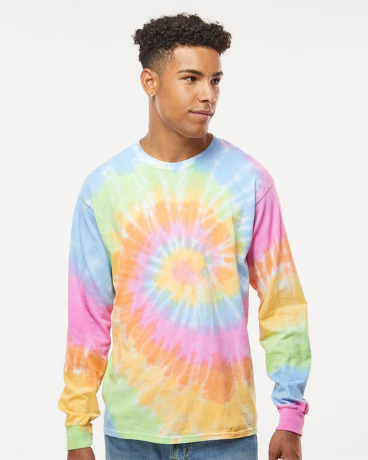 Unisex Tie-Dyed Long Sleeve T-Shirt - styleImage