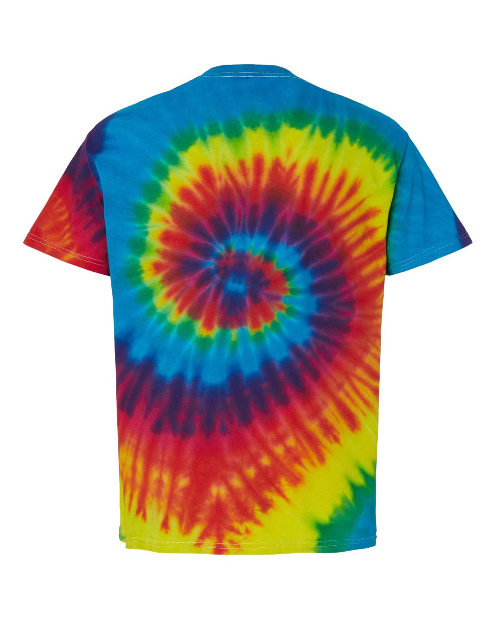 Youth Multi-Color Tie-Dyed T-Shirt - Back - B11002064 - Reactive Rainbow