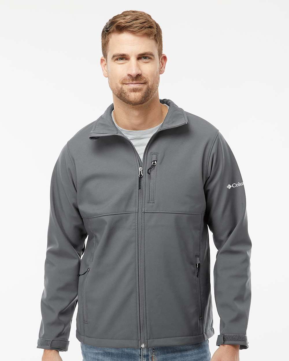 Men's Ascender™ Soft Shell Jacket - OnModelFront - B09224593 - Graphite