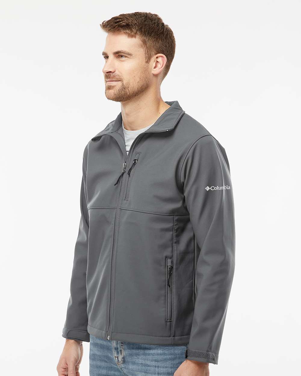 Men's Ascender™ Soft Shell Jacket - OnModelSide - B09224593 - Graphite