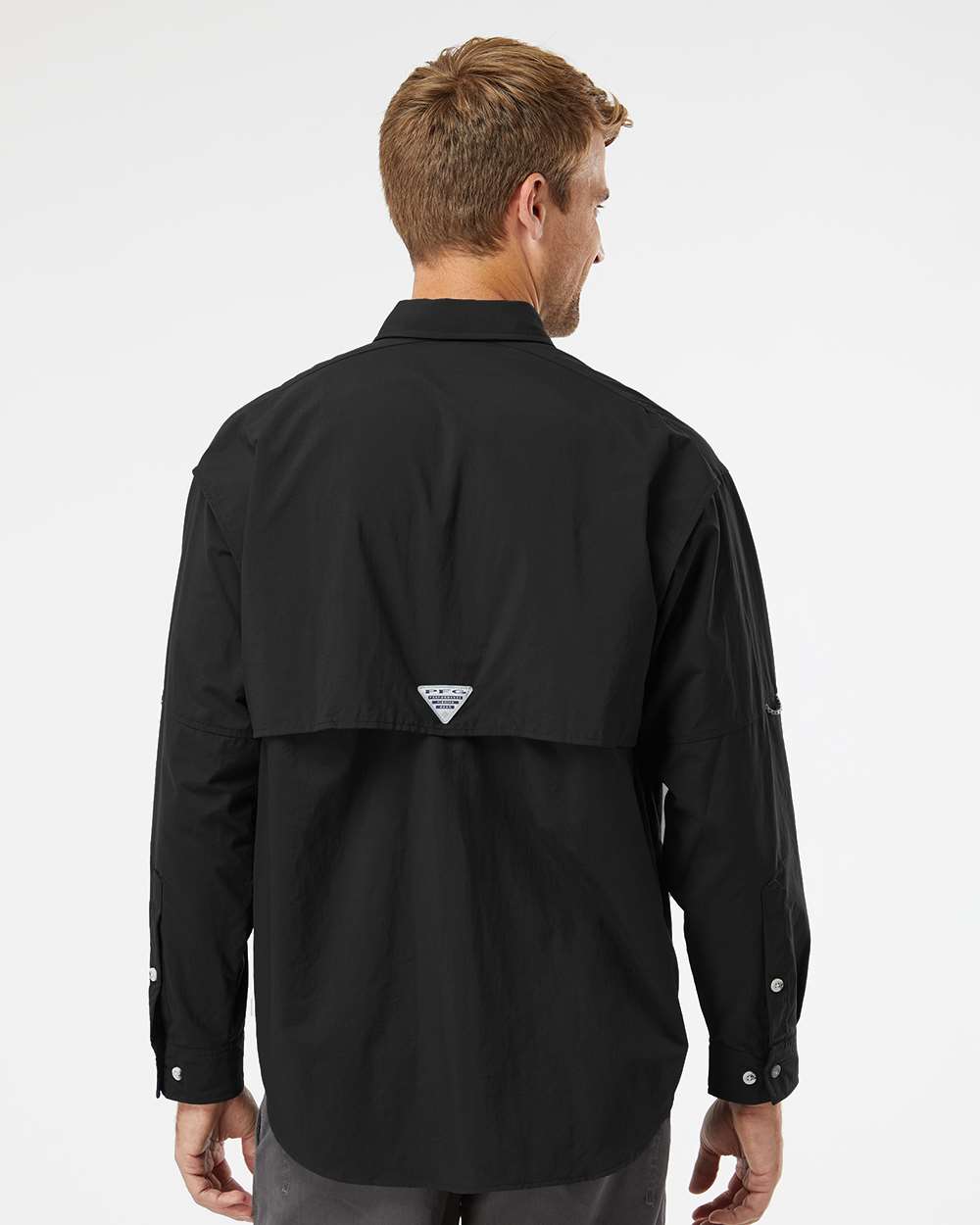 Men's PFG Bahama™ II Shirt - OnModelBack - B11924503 - Black