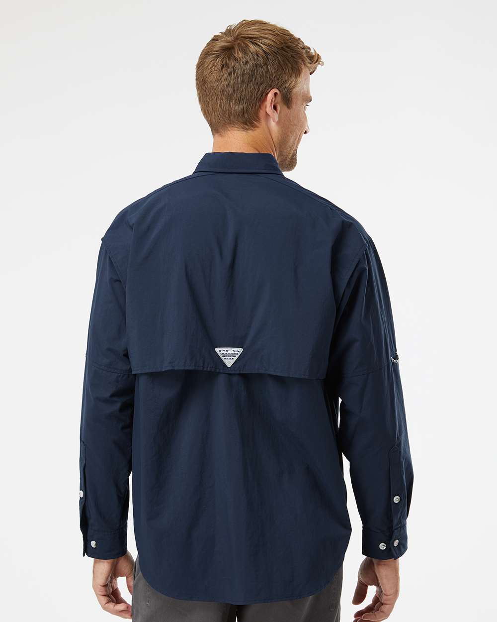 Men's PFG Bahama™ II Shirt - OnModelBack - B11924653 - Collegiate Navy
