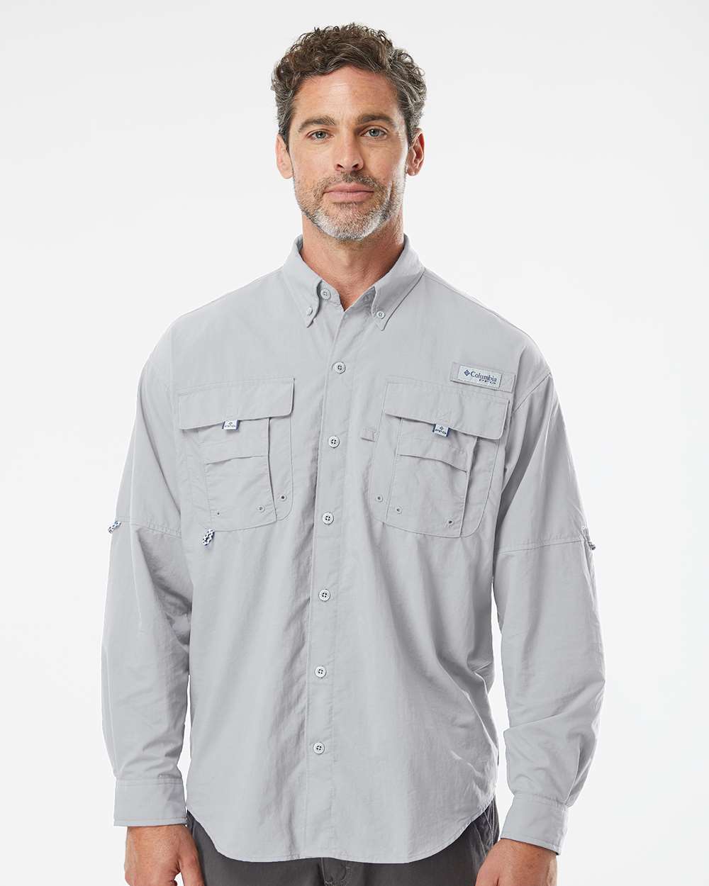Men's PFG Bahama™ II Shirt - OnModelFront - B11924093 - Cool Grey