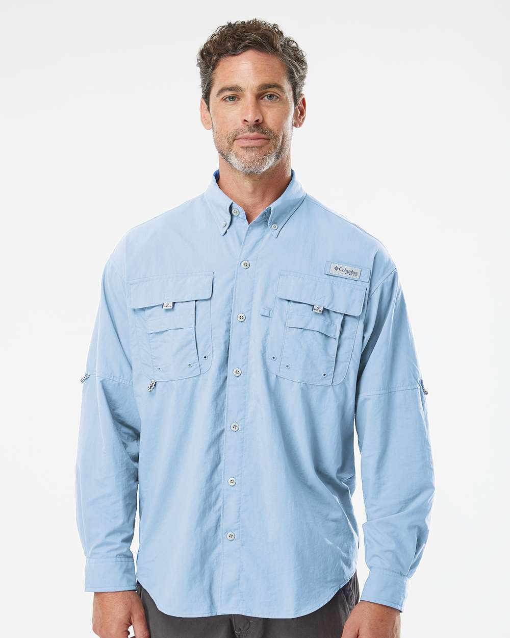 Men's PFG Bahama™ II Shirt - OnModelFront - B11924243 - Sail