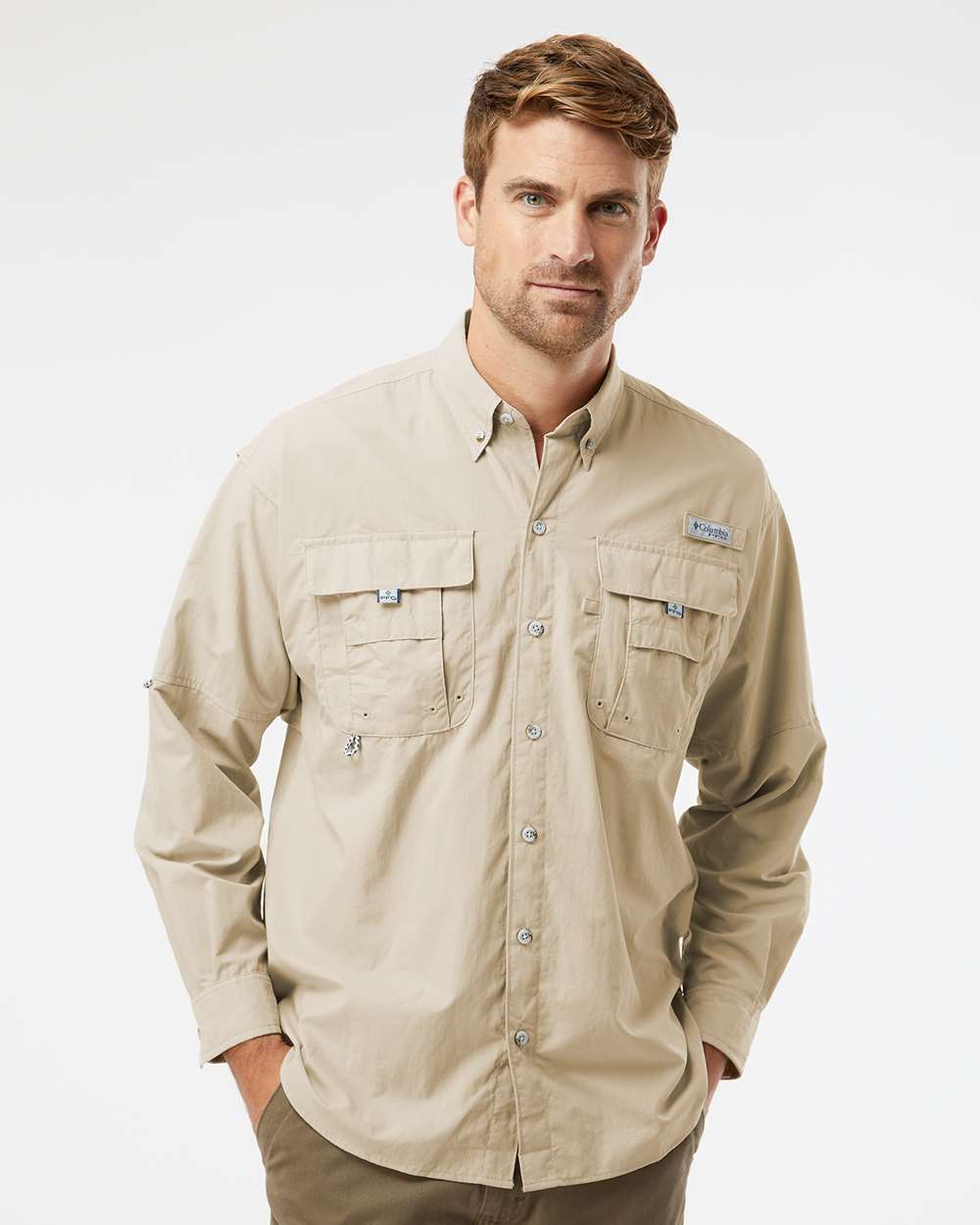 Men's PFG Bahama™ II Shirt - OnModelFront - B11924363 - Fossil
