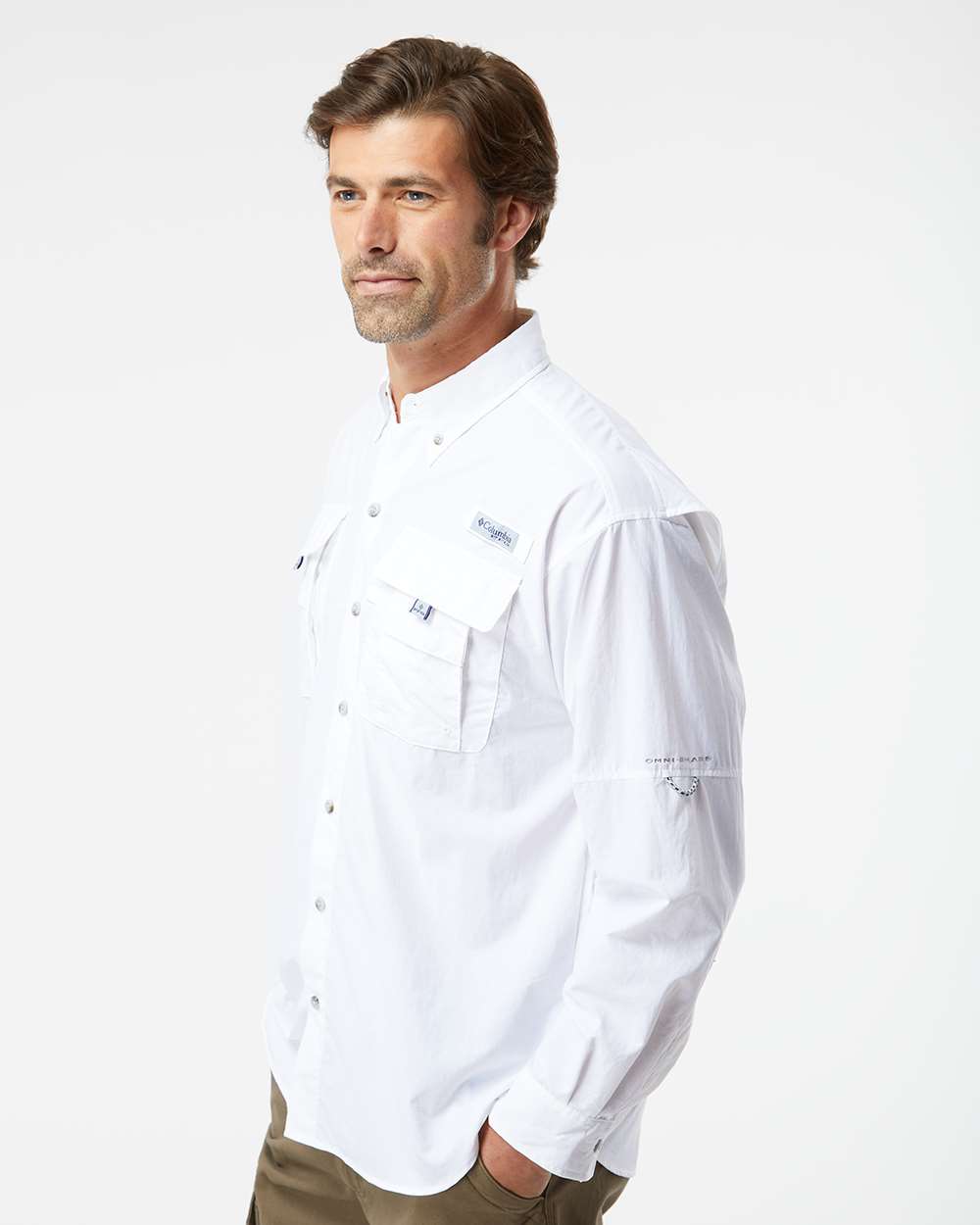 Men's PFG Bahama™ II Shirt - OnModelSide - B11924003 - White