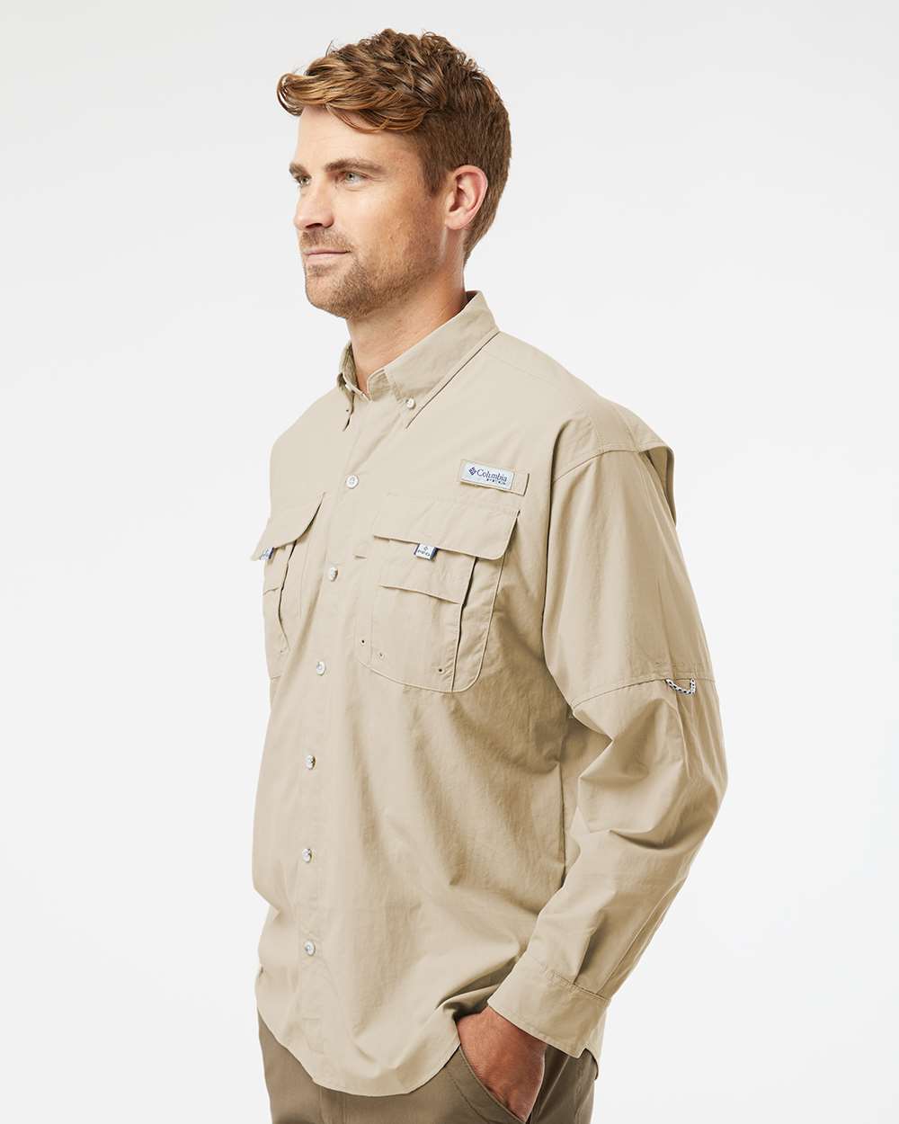 Men's PFG Bahama™ II Shirt - OnModelSide - B11924363 - Fossil