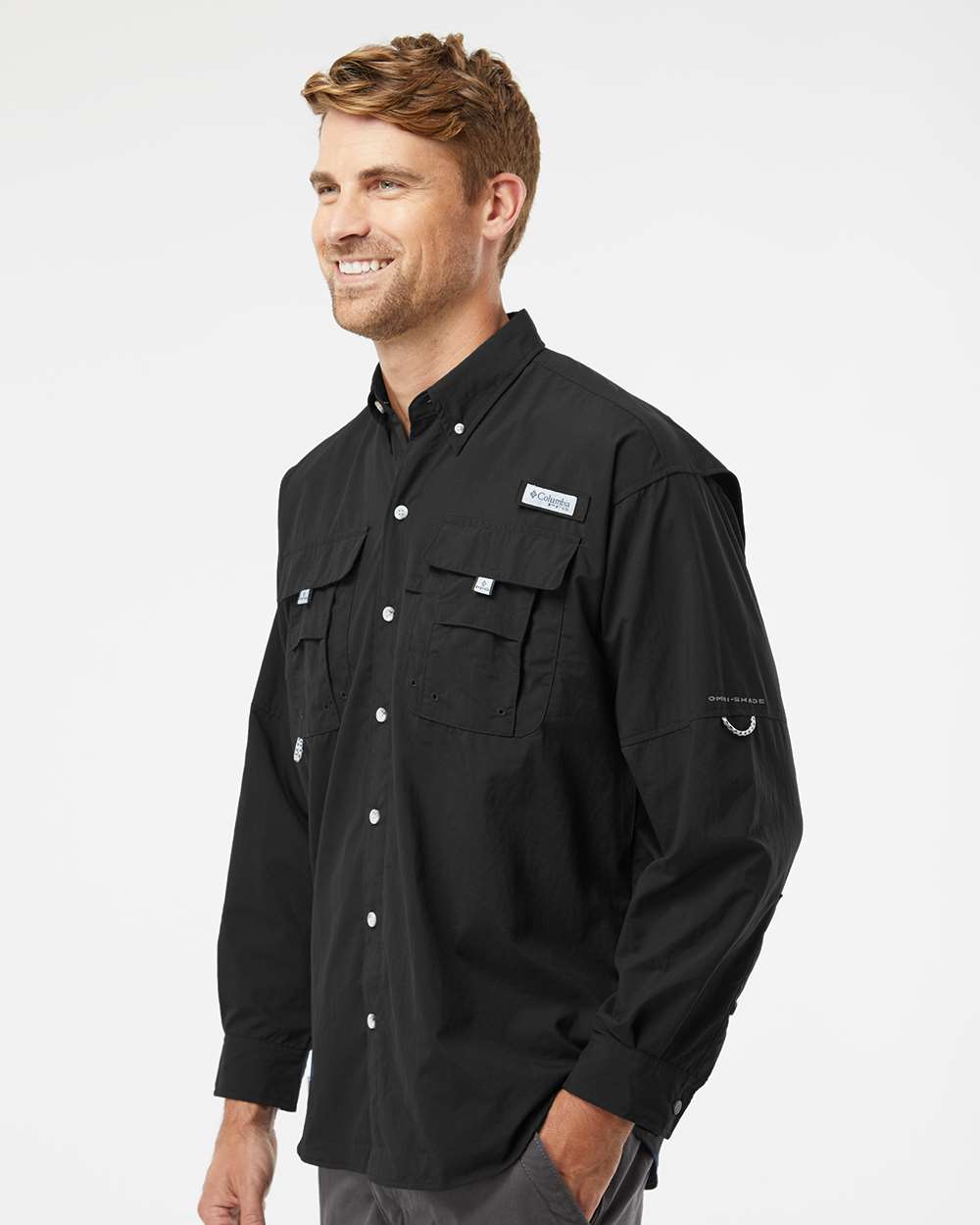 Men's PFG Bahama™ II Shirt - OnModelSide - B11924503 - Black