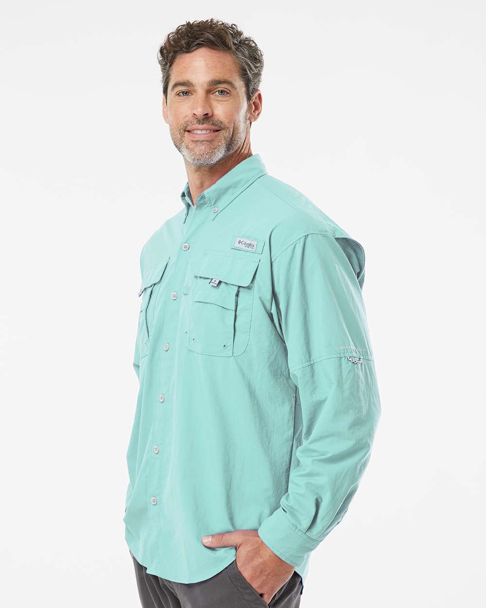 Men's PFG Bahama™ II Shirt - OnModelSide - B11924983 - Gulf Stream