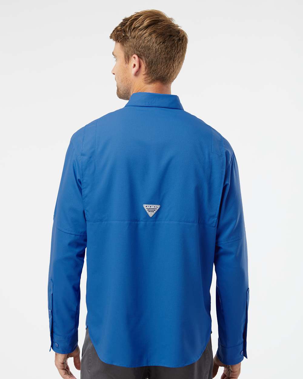 Men's PFG Tamiami™ II Shirt - OnModelBack - B14224103 - Vivid Blue