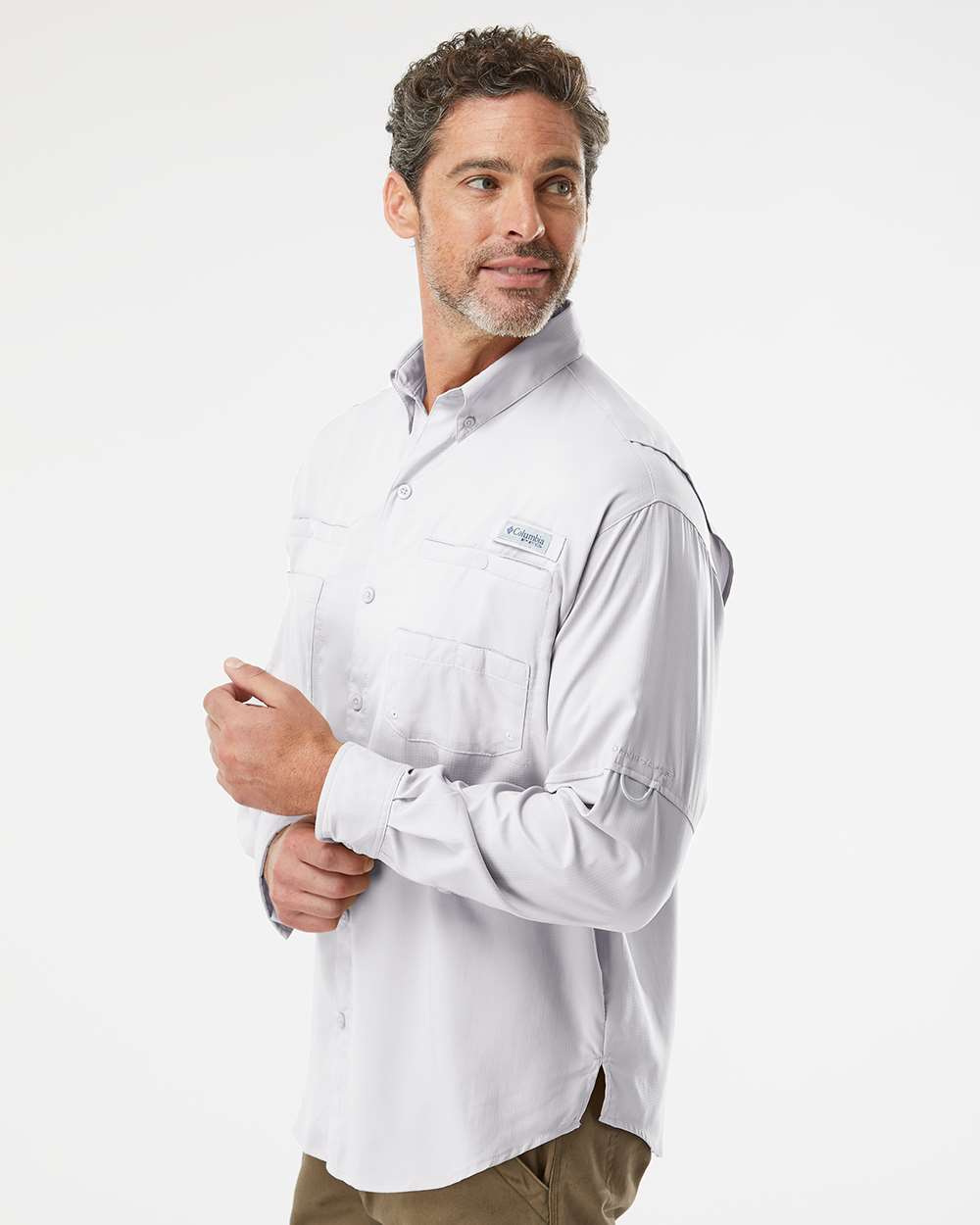 Men's PFG Tamiami™ II Shirt - OnModelSide - B14224593 - Cool Grey