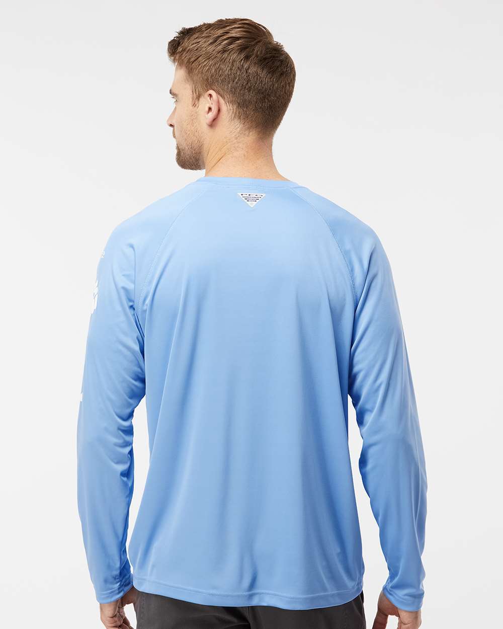 Men's PFG Terminal Tackle™ Long Sleeve T-Shirt - OnModelBack - B14624003 - White Cap/ White