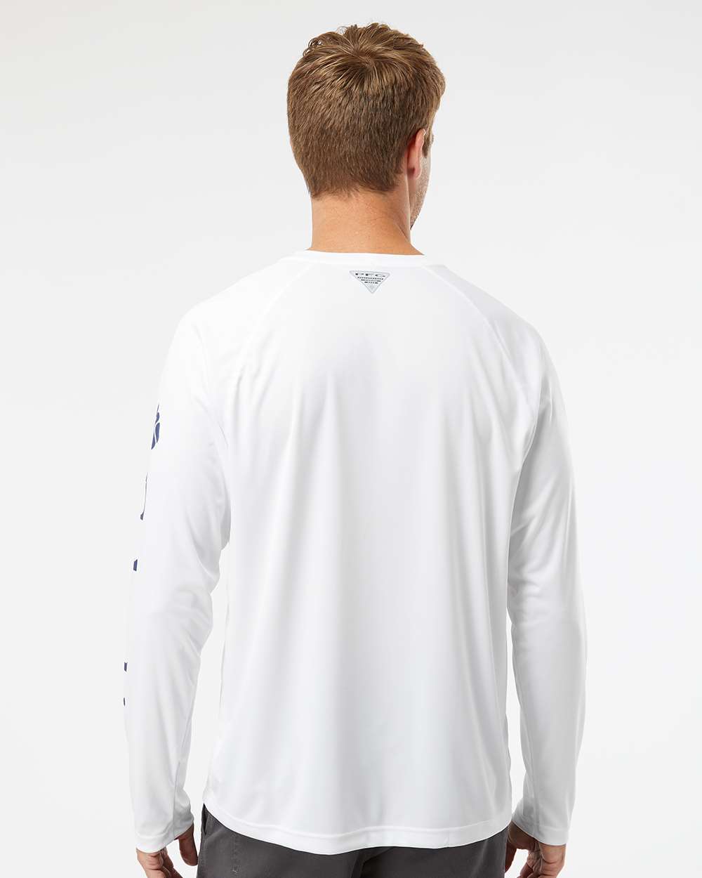 Men's PFG Terminal Tackle™ Long Sleeve T-Shirt - OnModelBack - B14624013 - White/ Nightshade