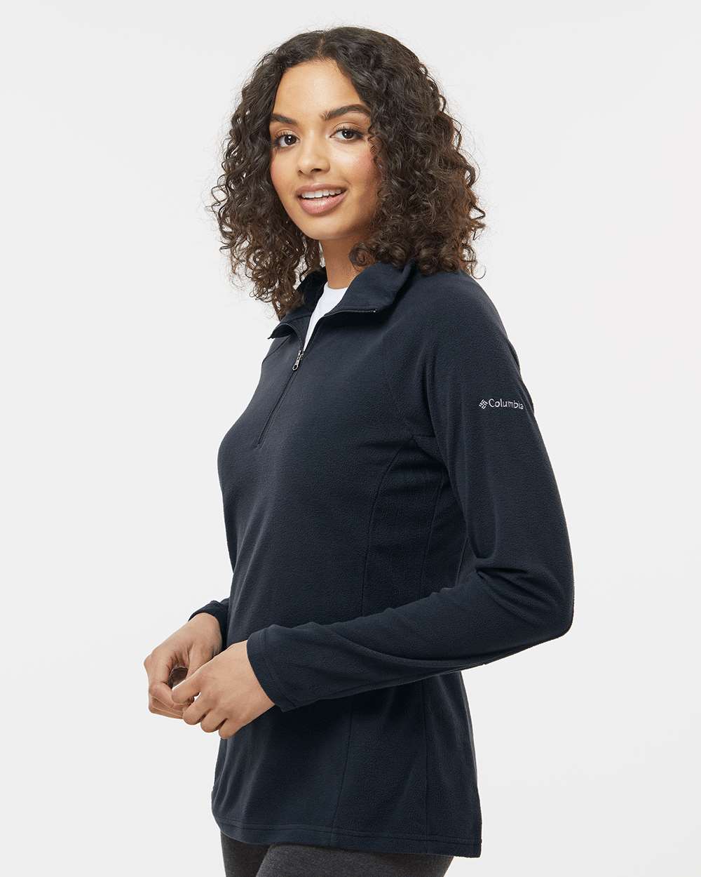 Women's Glacial™ IV Half-Zip Fleece Pullover - OnModelSide - B15524503 - Black