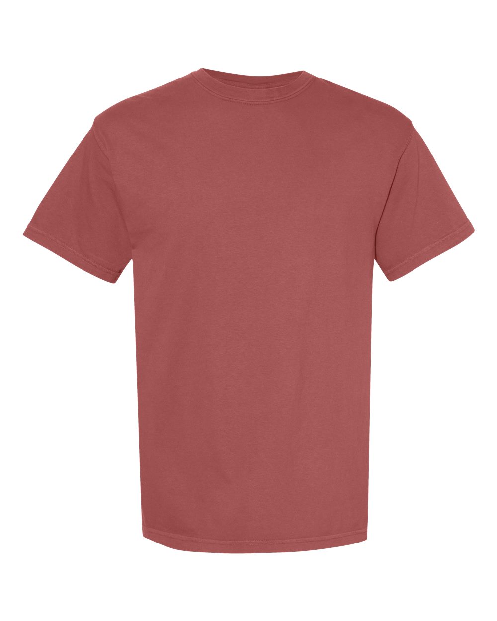 Garment-Dyed Heavyweight T-Shirt - Front - B00708533 - Brick