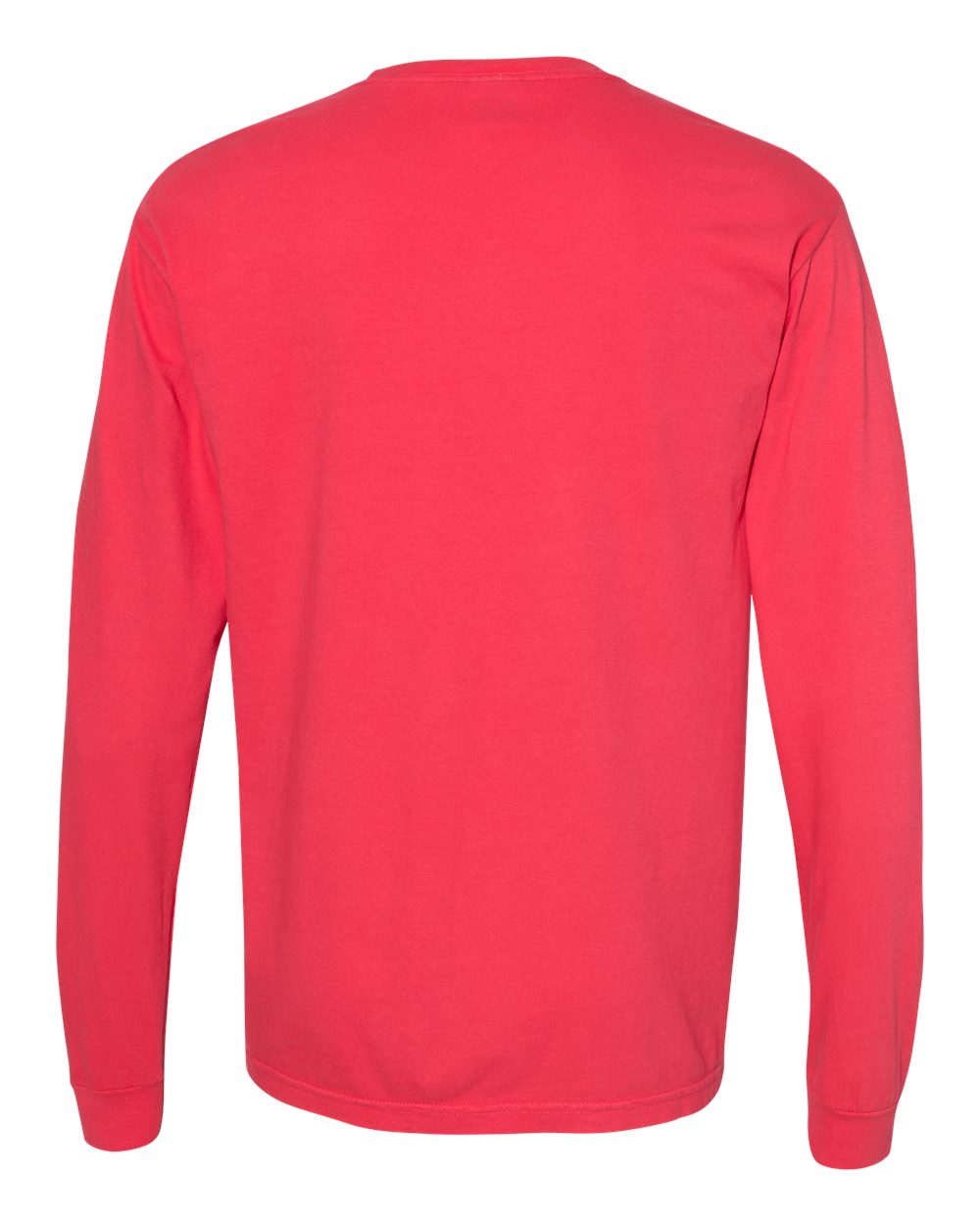 Garment-Dyed Heavyweight Long Sleeve T-Shirt - Back - B08108013 - Paprika