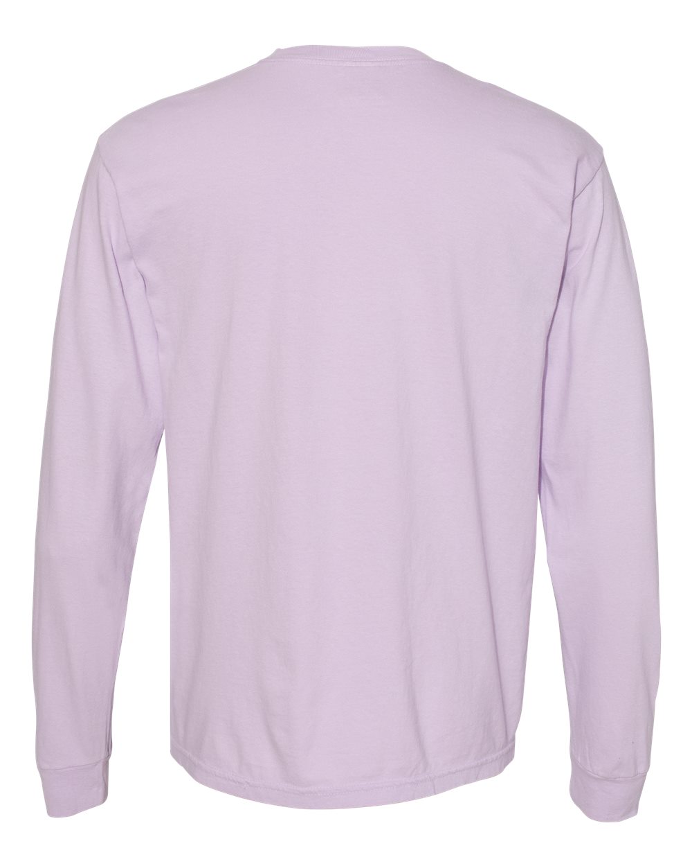 Garment-Dyed Heavyweight Long Sleeve T-Shirt - Back - B08108043 - Orchid