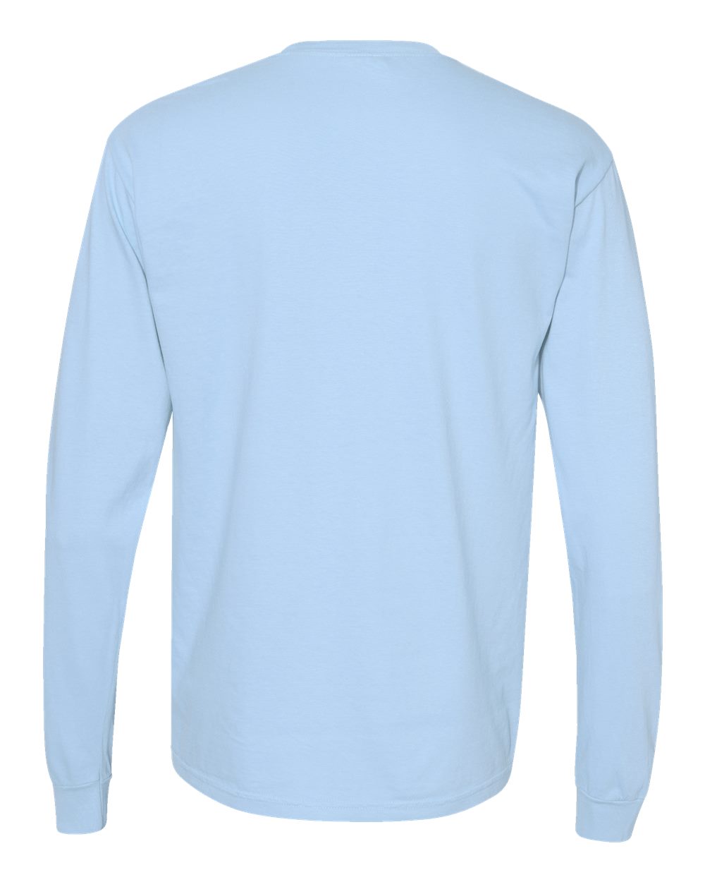 Garment-Dyed Heavyweight Long Sleeve T-Shirt - Back - B08108063 - Hydrangea