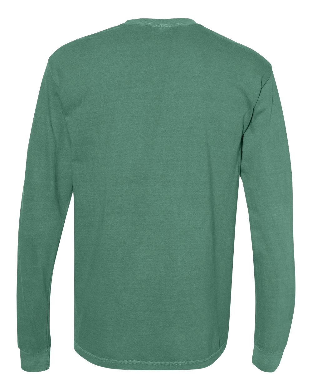 Garment-Dyed Heavyweight Long Sleeve T-Shirt - Back - B08108193 - Light Green