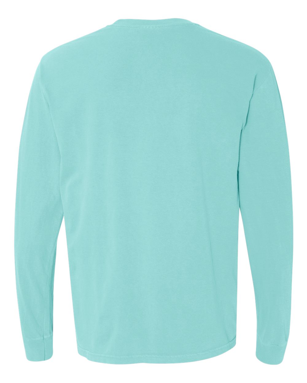 Garment-Dyed Heavyweight Long Sleeve T-Shirt - Back - B08108473 - Chalky Mint