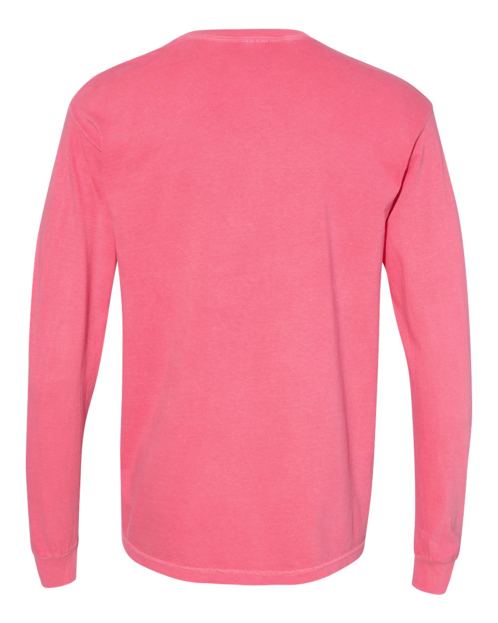 Garment-Dyed Heavyweight Long Sleeve T-Shirt - Back - B08108533 - Crunchberry