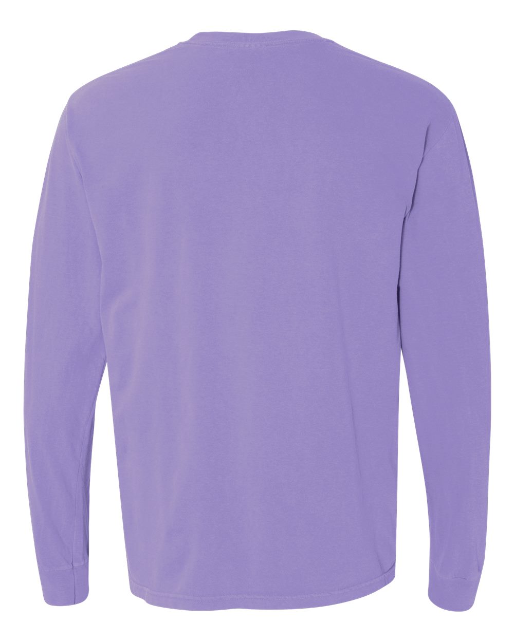 Garment-Dyed Heavyweight Long Sleeve T-Shirt - Back - B08108573 - Violet