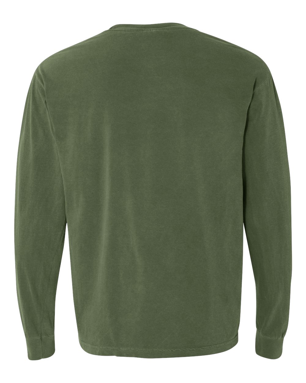 Garment-Dyed Heavyweight Long Sleeve T-Shirt - Back - B08108643 - Hemp