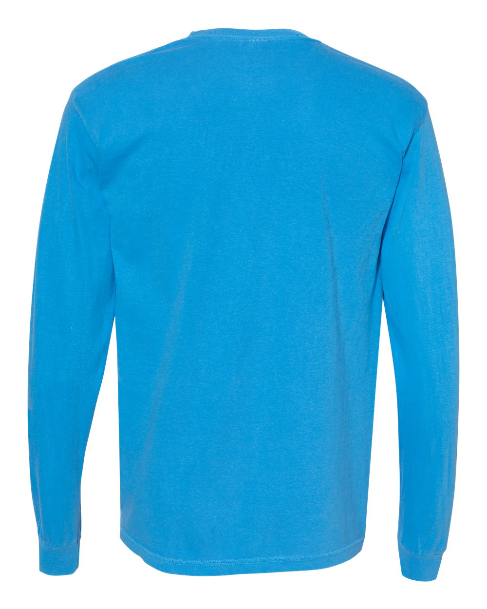 Garment-Dyed Heavyweight Long Sleeve T-Shirt - Back - B08108973 - Royal Caribe