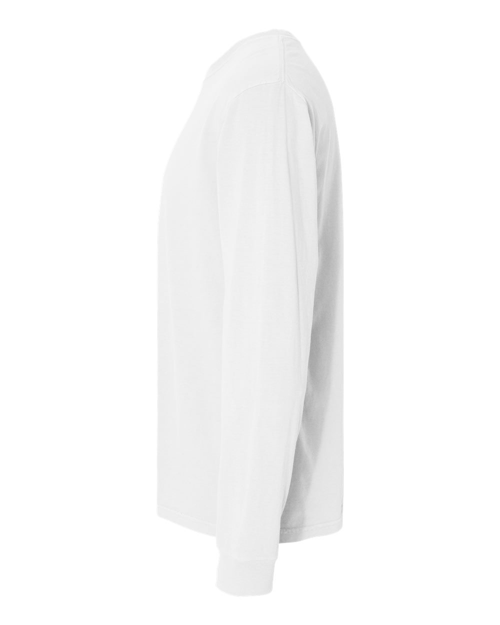 Garment-Dyed Heavyweight Long Sleeve T-Shirt - DirectSide - B08108003 - White