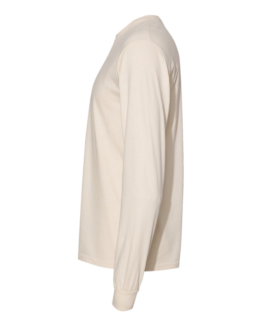 Garment-Dyed Heavyweight Long Sleeve T-Shirt - DirectSide - B08108243 - Ivory