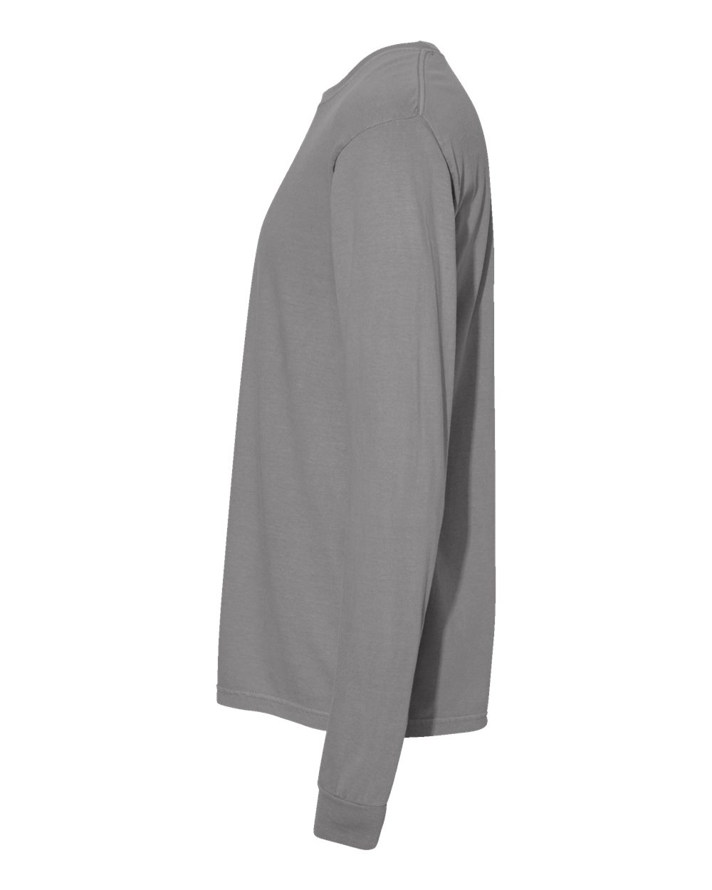 Garment-Dyed Heavyweight Long Sleeve T-Shirt - DirectSide - B08108353 - Grey