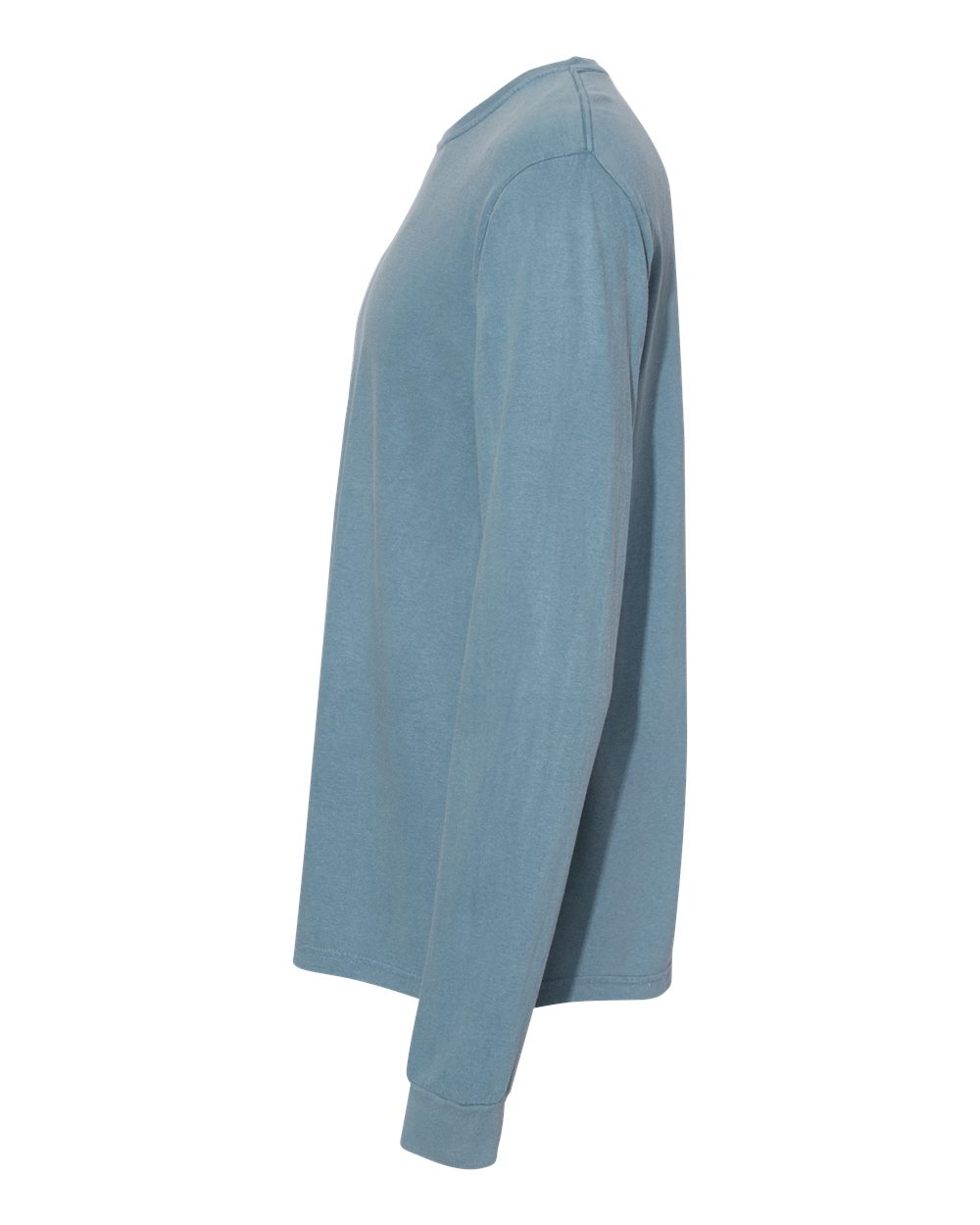 Garment-Dyed Heavyweight Long Sleeve T-Shirt - DirectSide - B08108373 - Ice Blue
