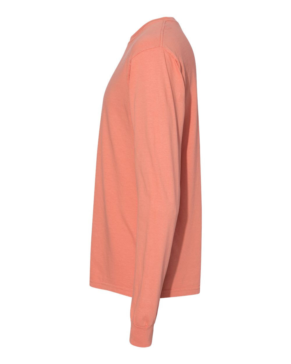 Garment-Dyed Heavyweight Long Sleeve T-Shirt - DirectSide - B08108413 - Terracotta