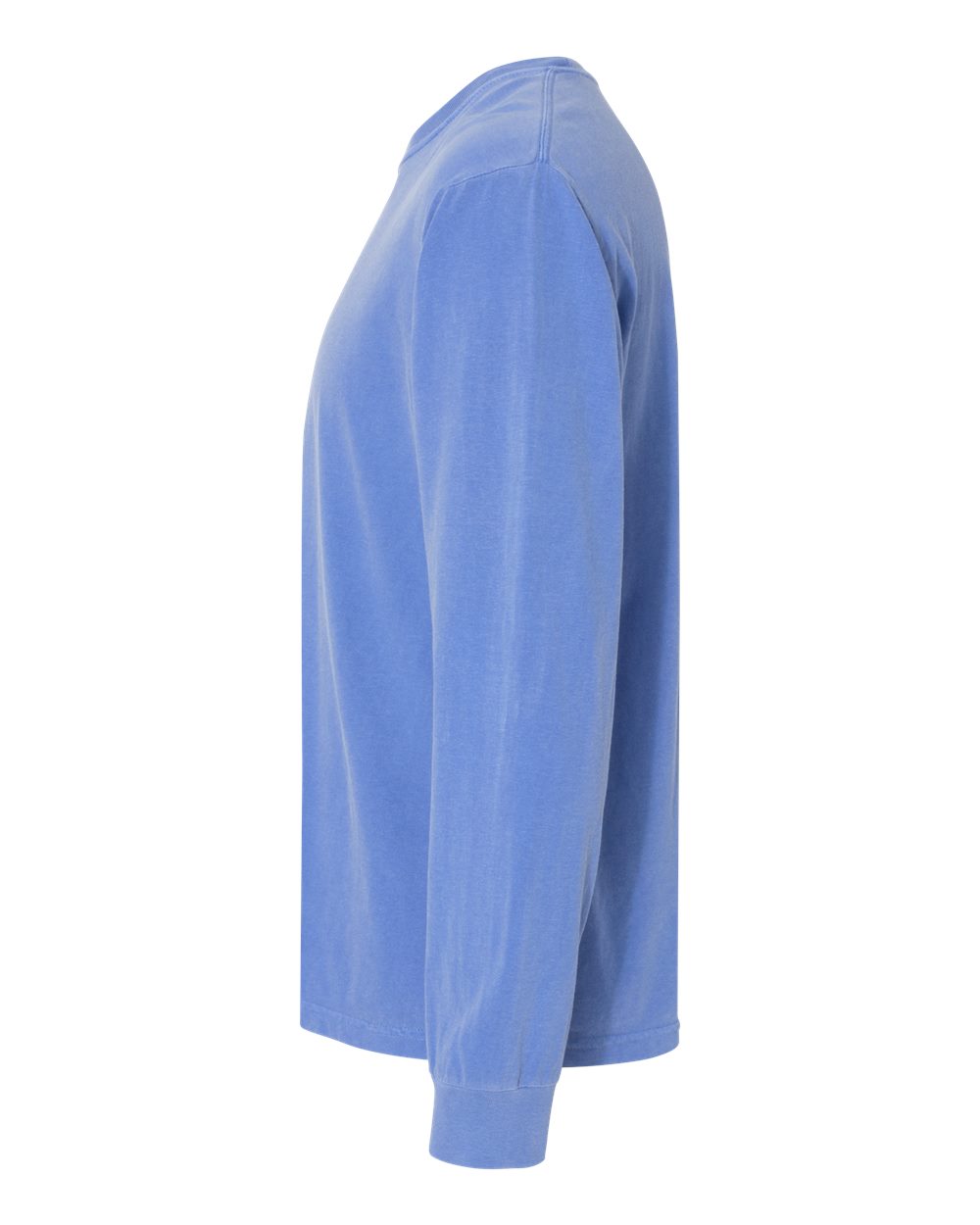 Garment-Dyed Heavyweight Long Sleeve T-Shirt - DirectSide - B08108483 - Flo Blue