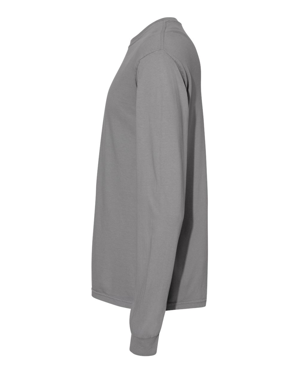 Garment-Dyed Heavyweight Long Sleeve T-Shirt - DirectSide - B08108593 - Granite