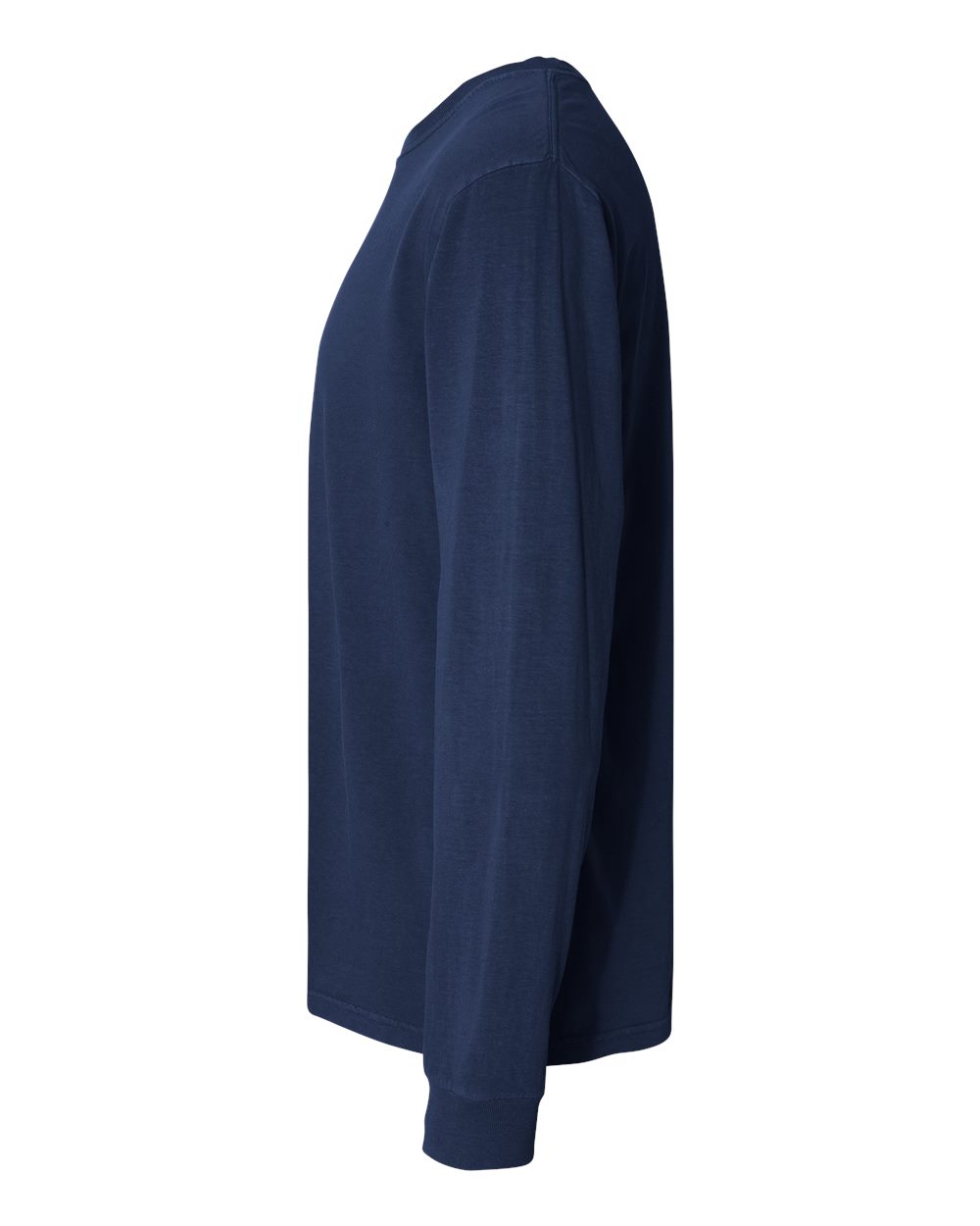 Garment-Dyed Heavyweight Long Sleeve T-Shirt - DirectSide - B08108613 - True Navy