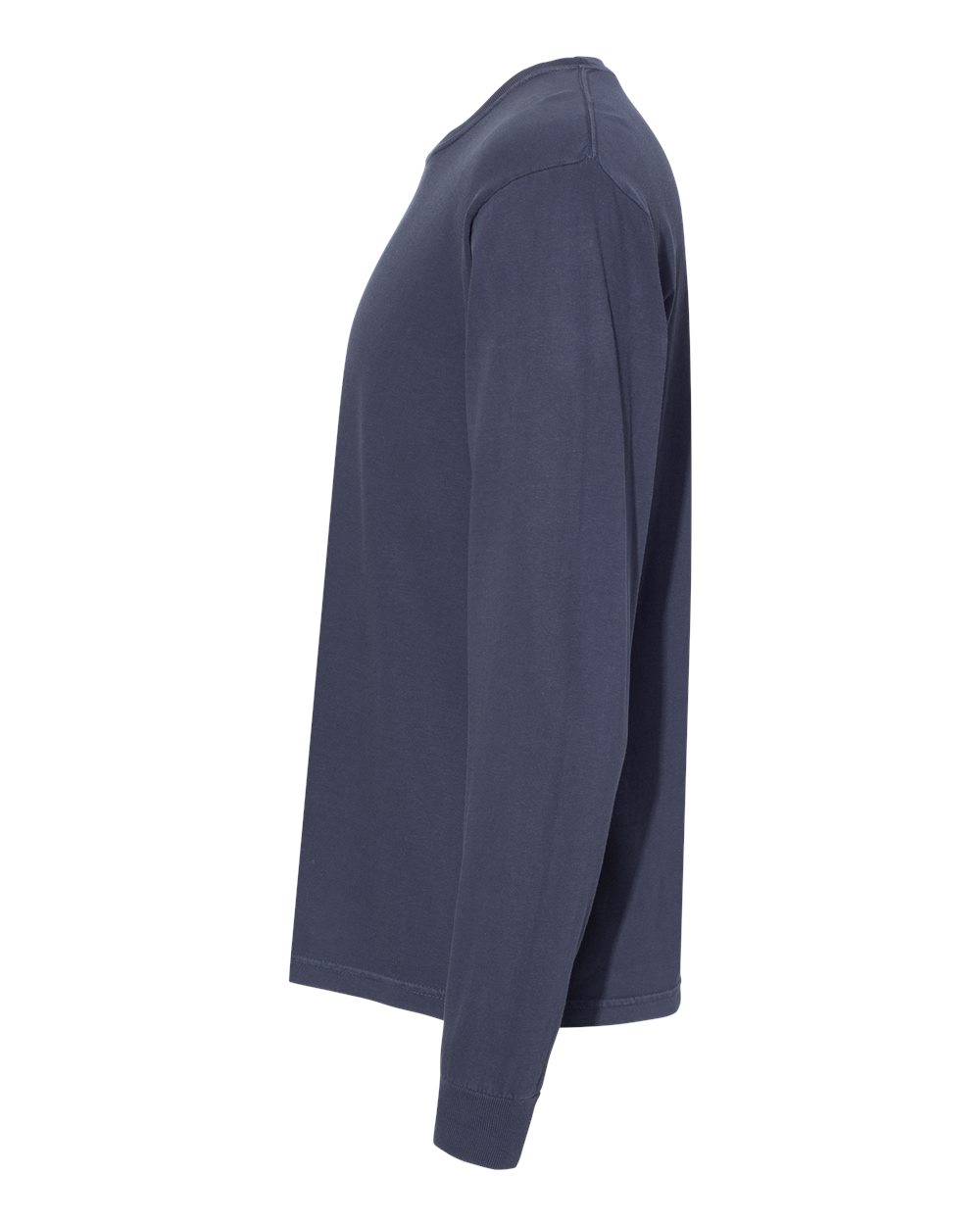 Garment-Dyed Heavyweight Long Sleeve T-Shirt - DirectSide - B08108623 - Navy